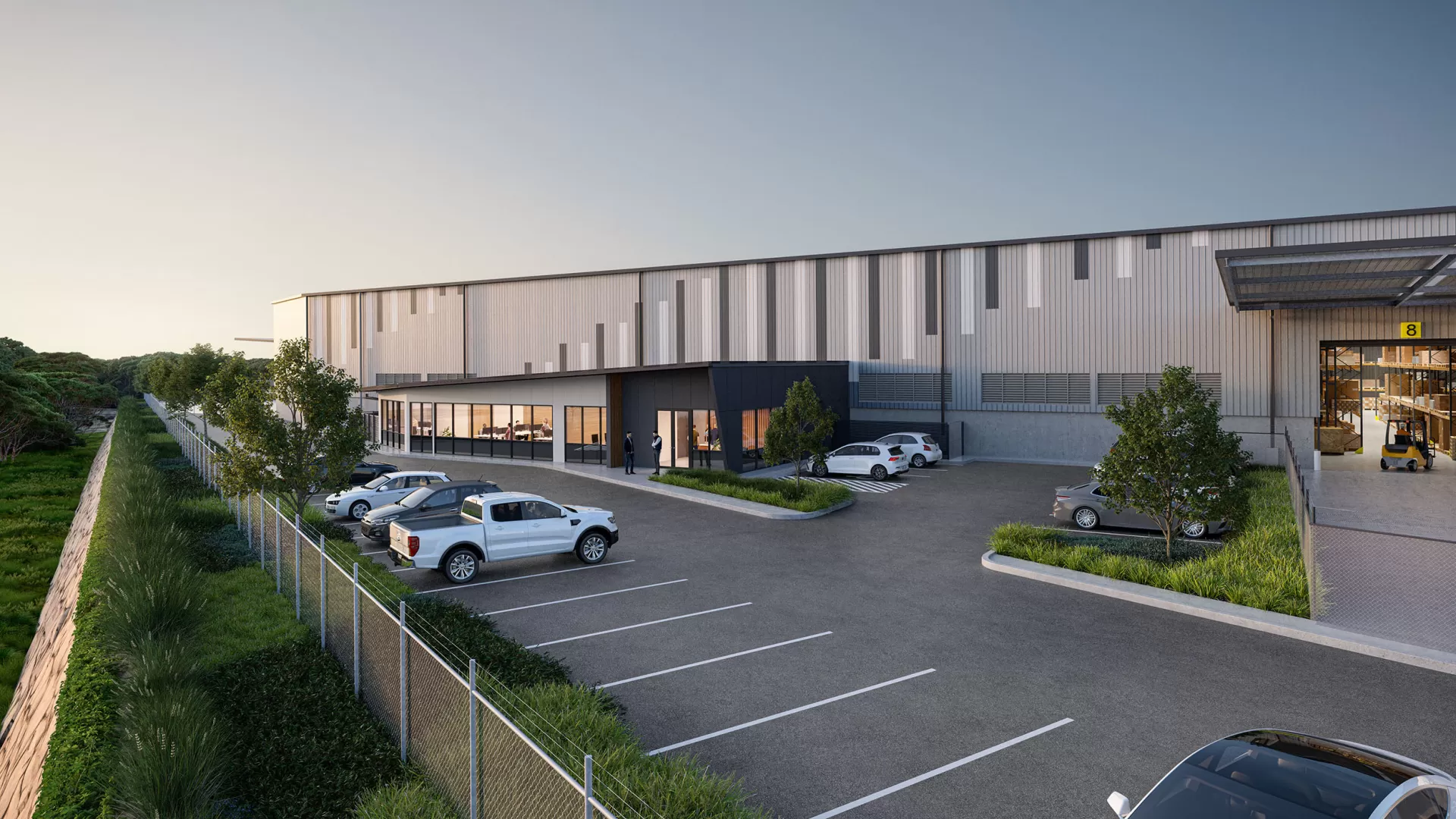 Warehouse external view